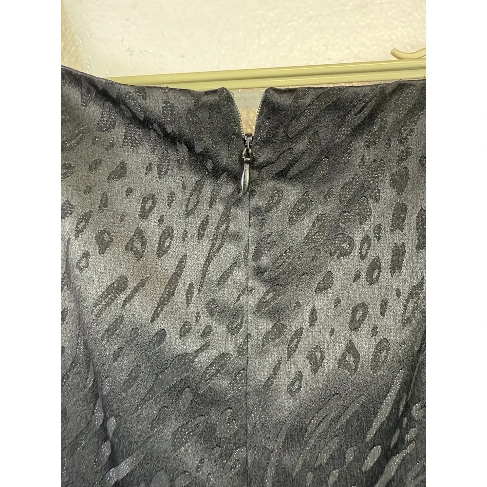 Positive Attitude Womens Black Leopard‎ Print Dress Sz 12 Cocktail Sleeveless